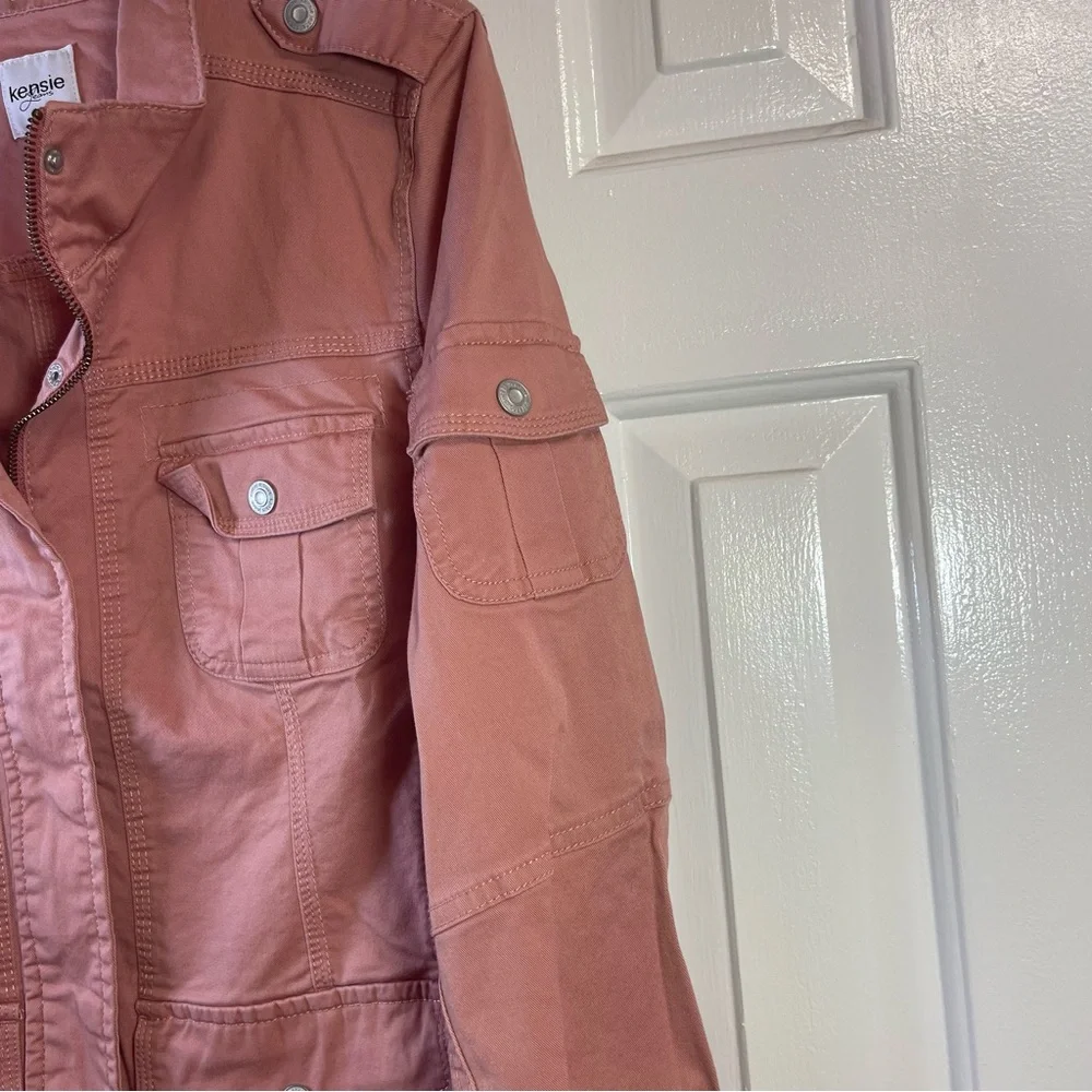 Kenzie rose‎ colored coat Size:XL M4
